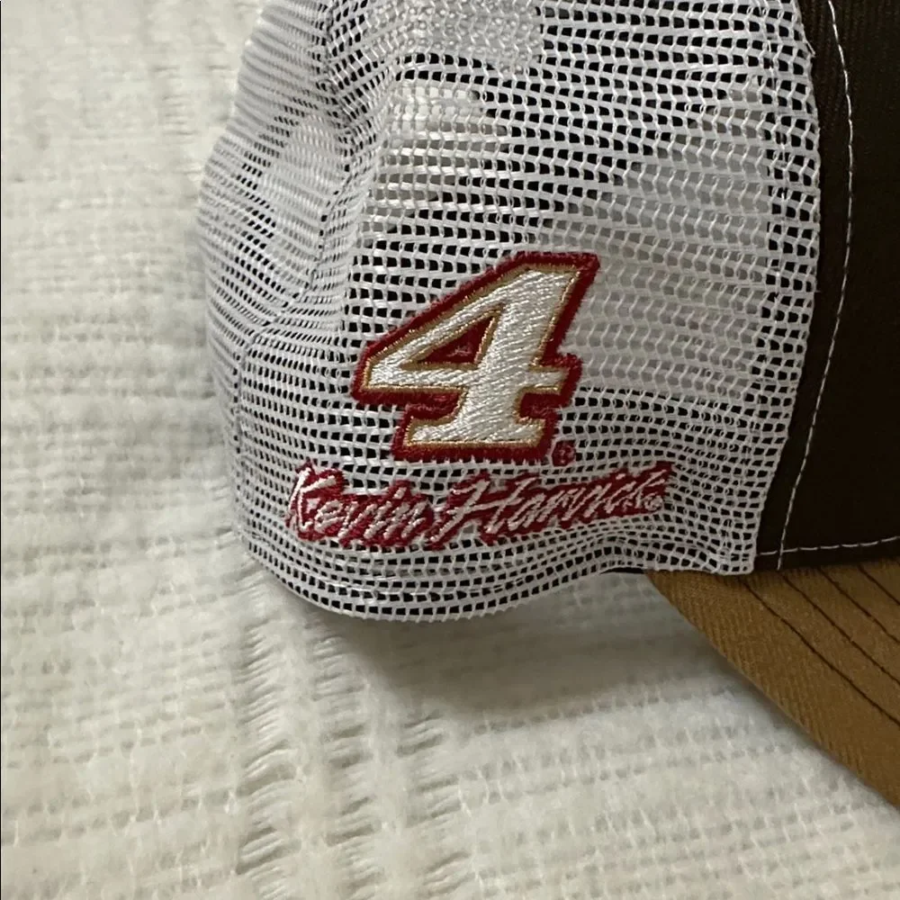 New Era Brown Kevin Harvick Busch Dog Brew Trucker 9FORTY Snapback Hat